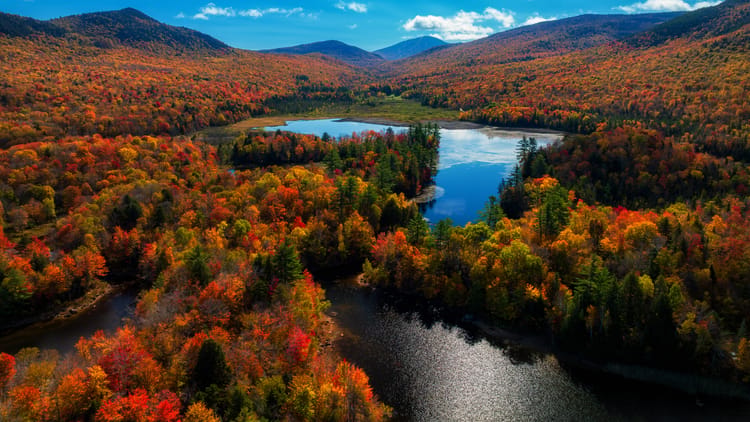 aerial-view-of-lake-in-vermont